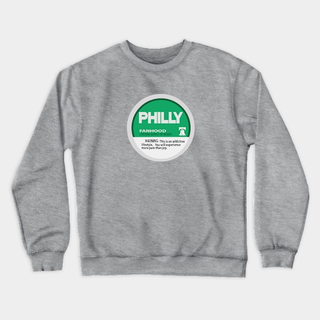 Addicted to Philly Football Crewneck Sweatshirt by Philly Drinkers